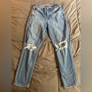 American Eagle Distressed Mom Jeans